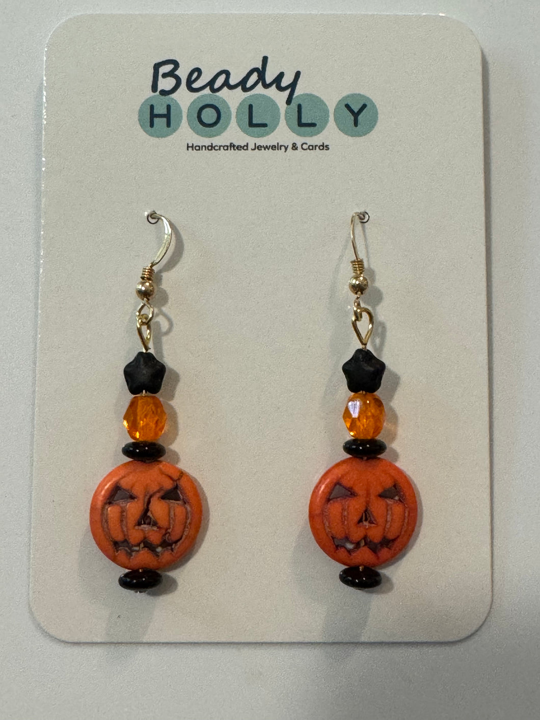 Orange Pumpkin Earrings
