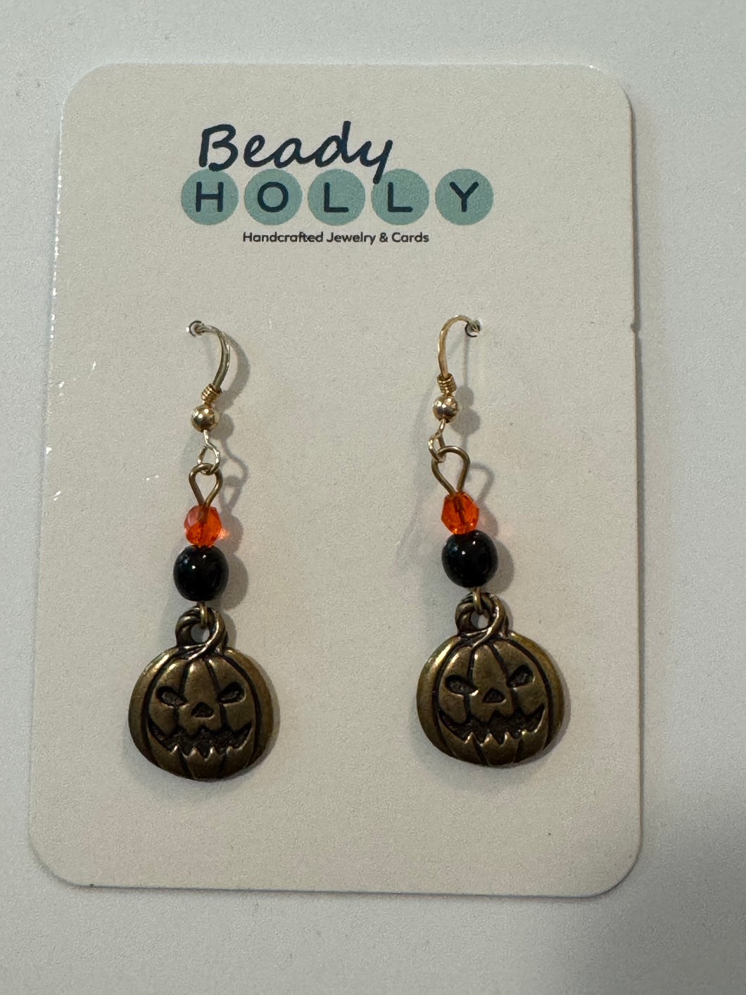 Gold Pumpkin Earrings