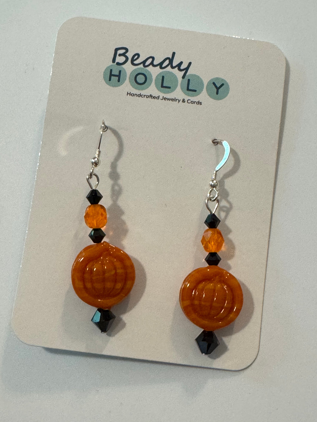 Glass Pumpkin Earrings