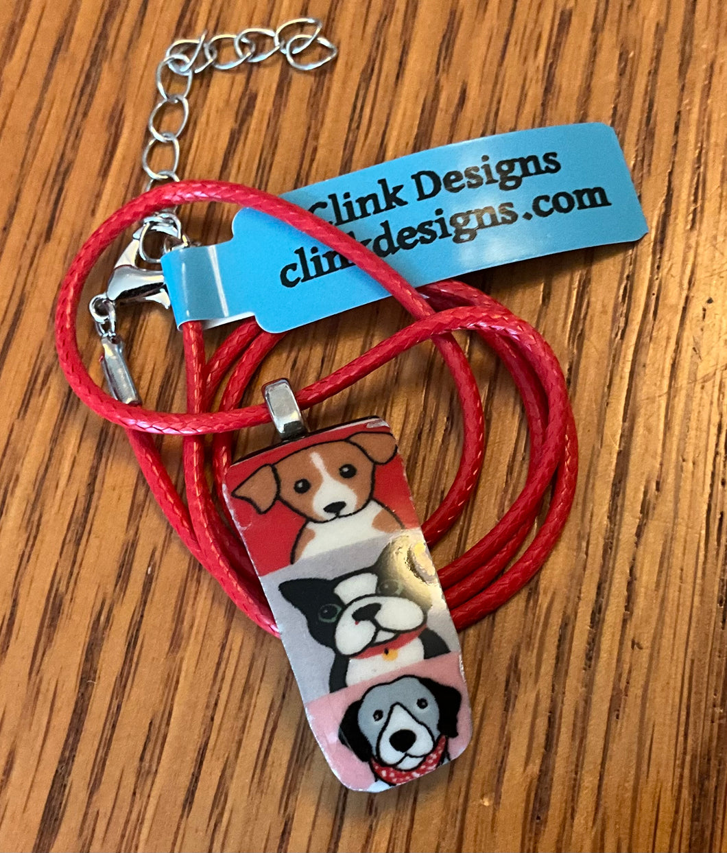 3 Dog Jack Necklace