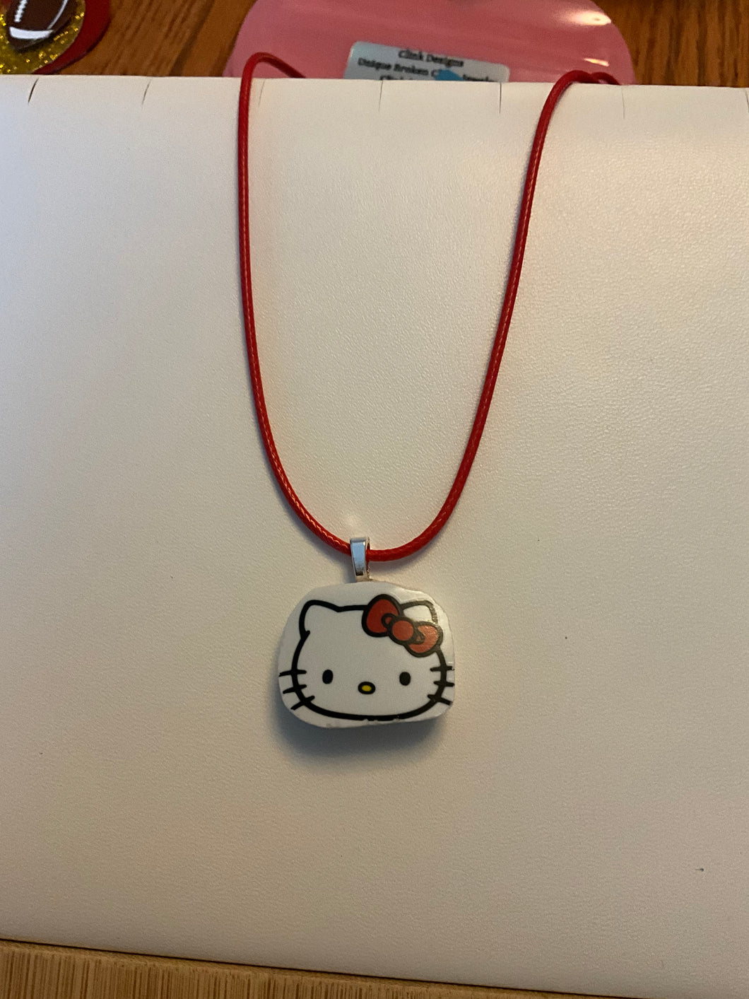 Hello Kitty with Red Bow Necklace