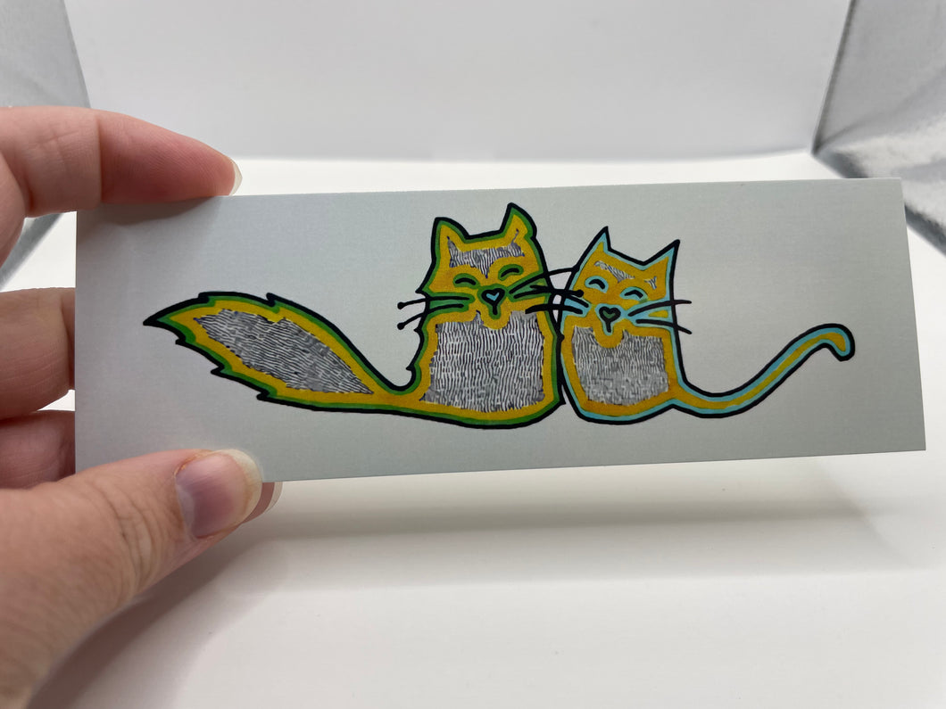 Kitty Snuggles Bookmark