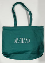 Load image into Gallery viewer, Maryland Embroidered Canvas Tote Bag

