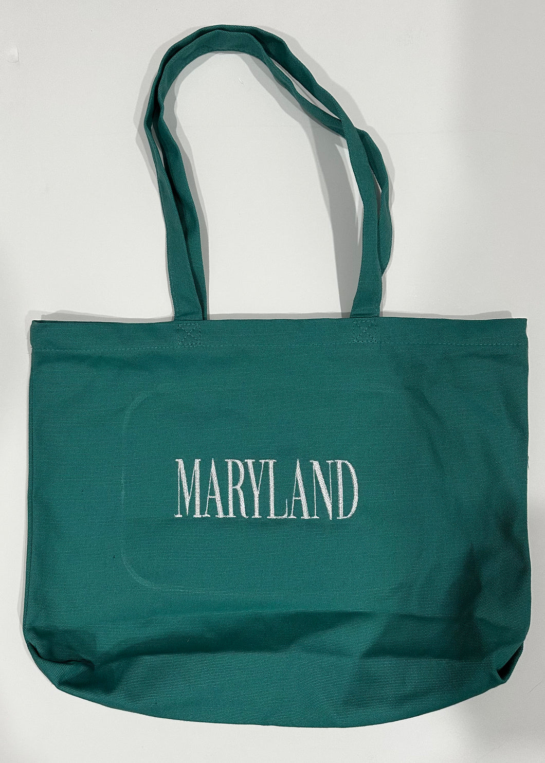 Maryland Embroidered Canvas Tote Bag
