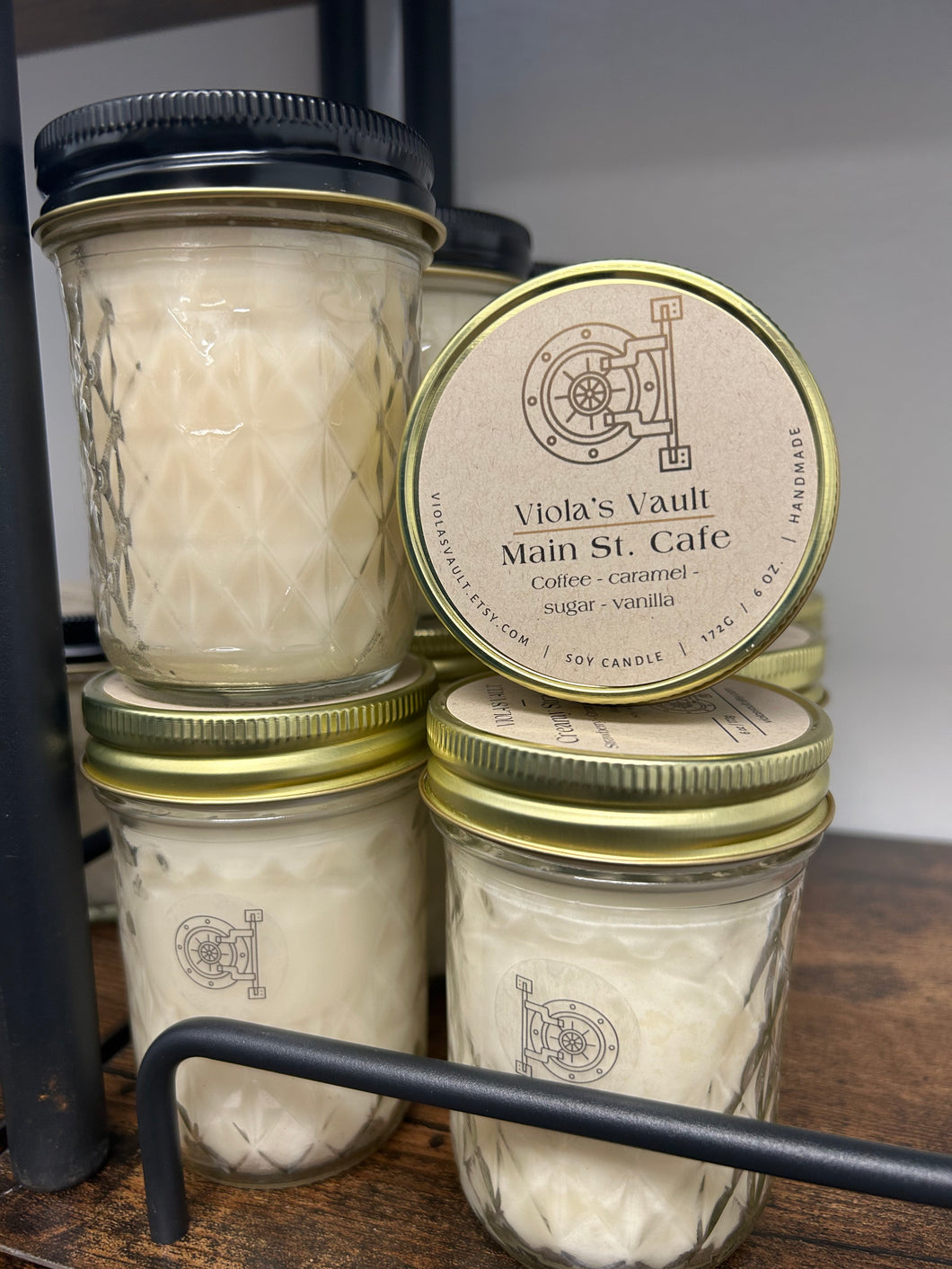 Main St Cafe 6oz soy candle
