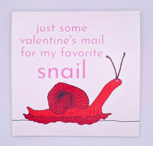 Load image into Gallery viewer, &quot;Valentine&#39;s Snail&quot; greeting card
