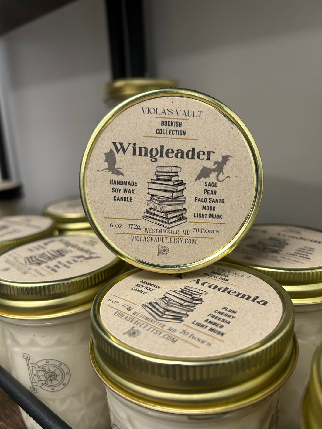 Wingleader 6oz soy candle