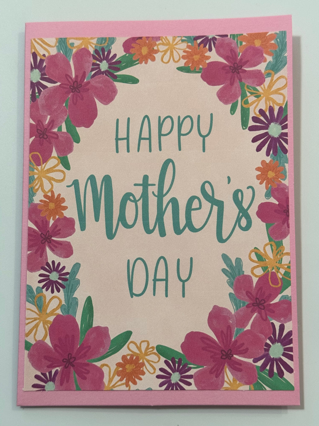 Purple Flowers Mother's Day Card