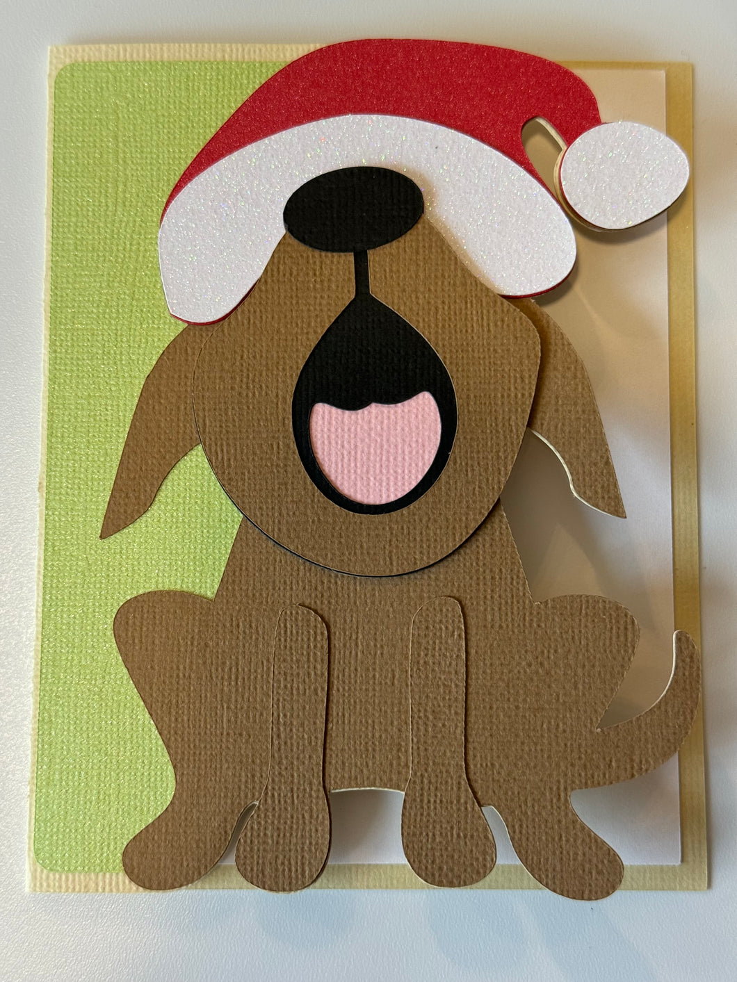 Caroling Dog Card