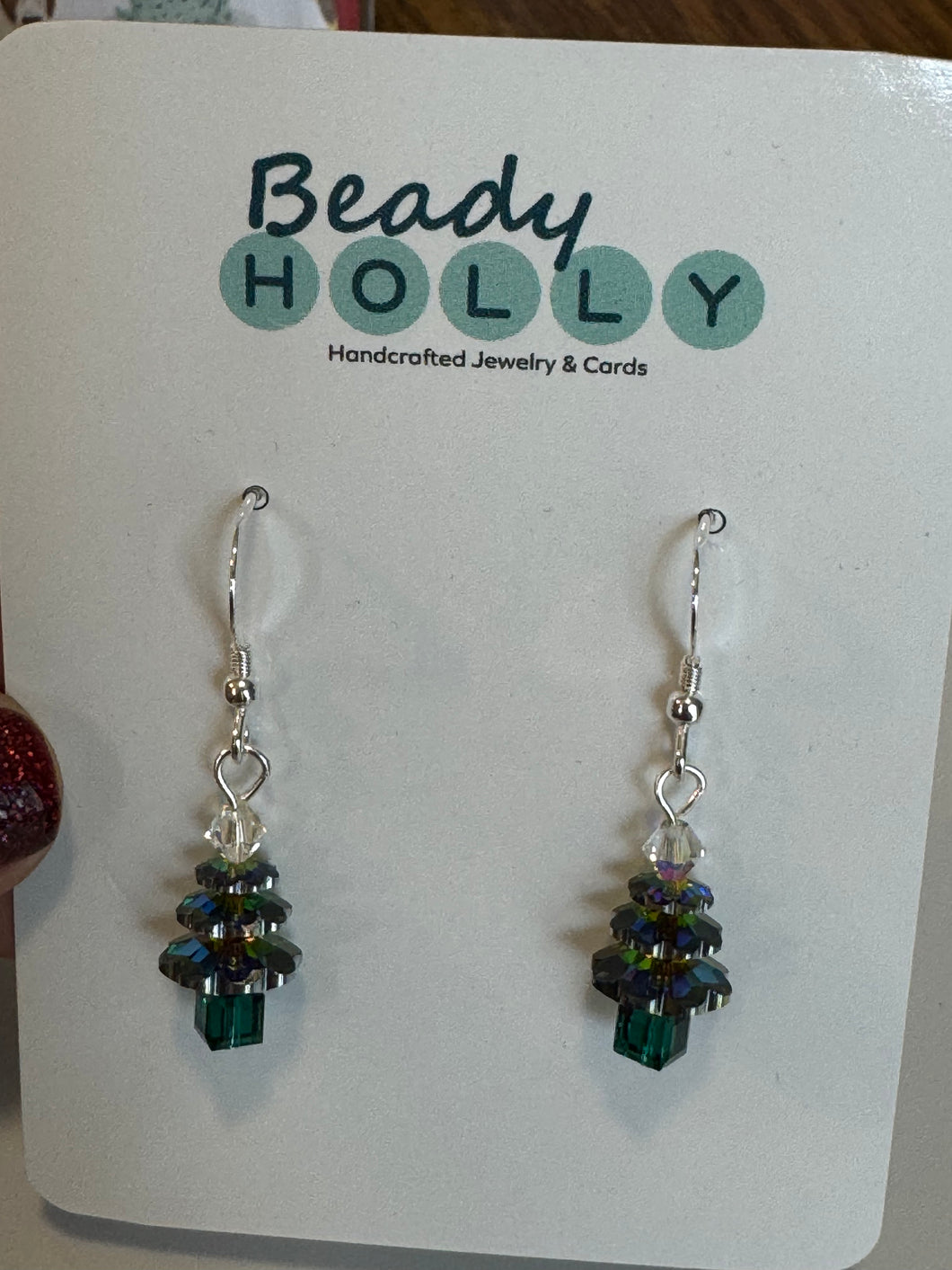 Mini Swarovski Crystal Tree Earrings