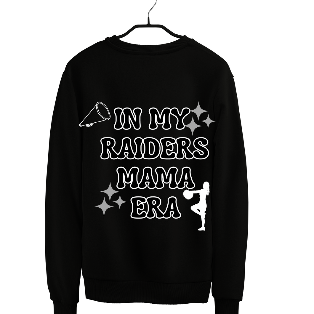 Raiders Cheer - Raider Mama Era apparel- tee, long sleeve, hoodie, crewneck