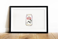 Load image into Gallery viewer, National Bohemian watercolor 5x7
