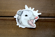 Load image into Gallery viewer, Screaming Opossum Sticker
