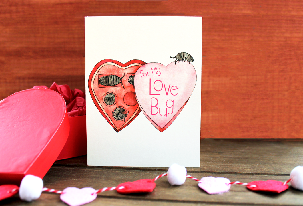 Love Bug - Isopod Valentine's Day Card