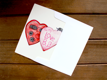 Load image into Gallery viewer, Love Bug - Isopod Valentine&#39;s Day Card
