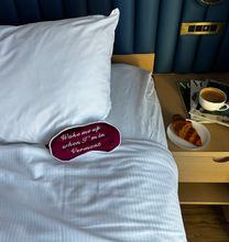 Load image into Gallery viewer, Getaway &quot;Wake me up when... &quot; Satin Sleep Mask
