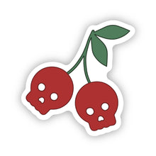 Load image into Gallery viewer, Cherry skulls sticker
