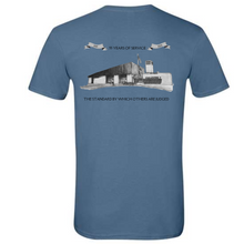 Load image into Gallery viewer, Blue tee- Banneker fire station 55th anniversary shirt
