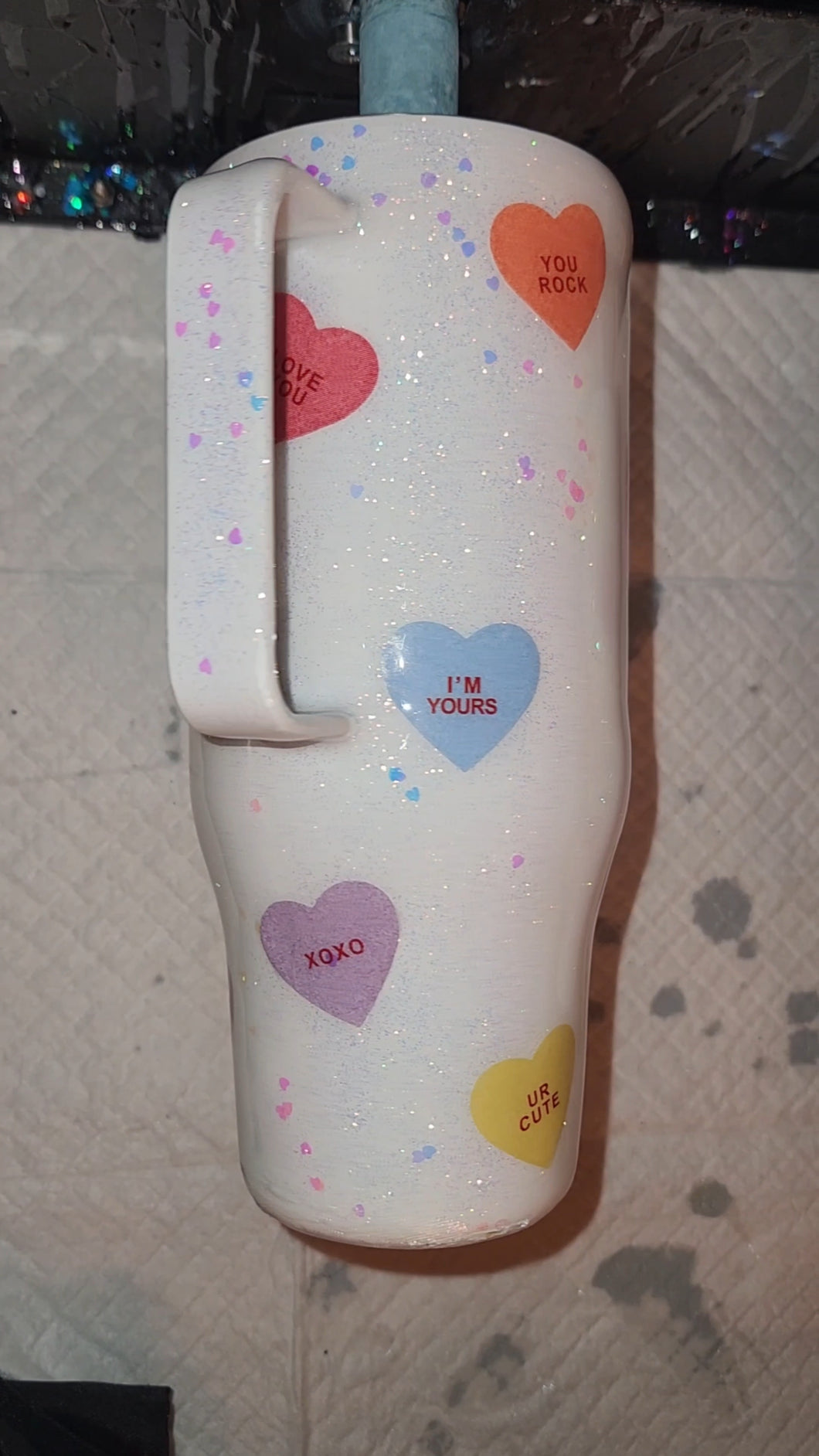 Valentine's Day Tumbler 24 oz. with Handle