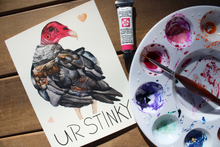Load image into Gallery viewer, UR STINKY - Turkey Vulture Valentine Card
