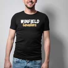 Load image into Gallery viewer, Winfield apparel-  WC BOLD Cheer tee, long sleeve, hoodie, crewneck- black

