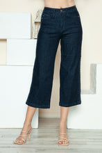 Load image into Gallery viewer, Judy Blue Full Size Side Seam Braid Detail Crop Wide Leg Jeans
