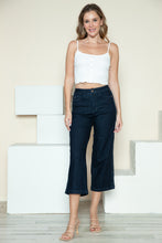 Load image into Gallery viewer, Judy Blue Full Size Side Seam Braid Detail Crop Wide Leg Jeans
