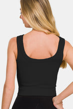 Load image into Gallery viewer, Zenana Ribbed Round Neck Cropped Tank

