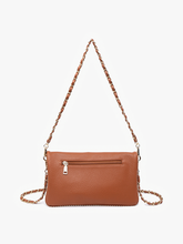 Load image into Gallery viewer, brown studded crossbody
