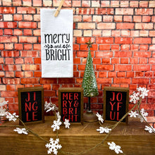 Load image into Gallery viewer, Merry &amp; Bright Holiday Decor - Christmas Sign
