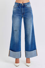 Load image into Gallery viewer, Judy Blue Full Size Distressed High Waist Wide Leg Jeans
