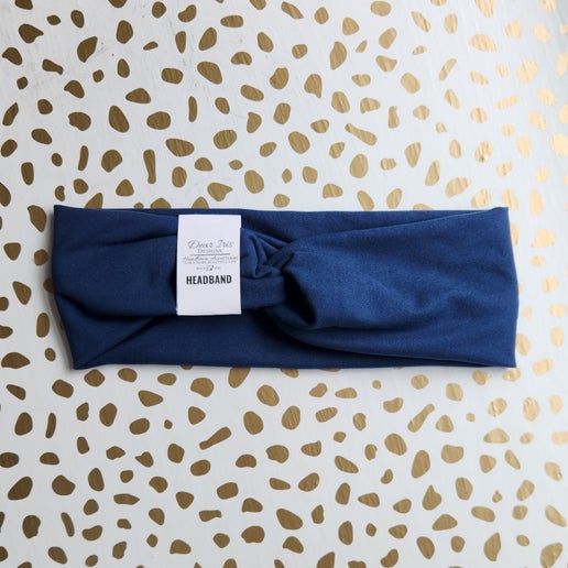 Dark Blue Stretch Headband