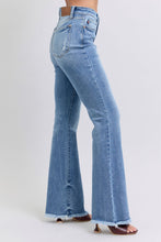 Load image into Gallery viewer, Judy Blue Full Size Raw Hem High Rise Bootcut Jeans
