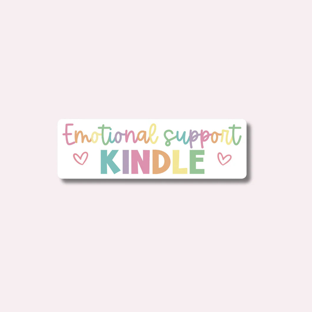 Emotional Support Kindle Sticker