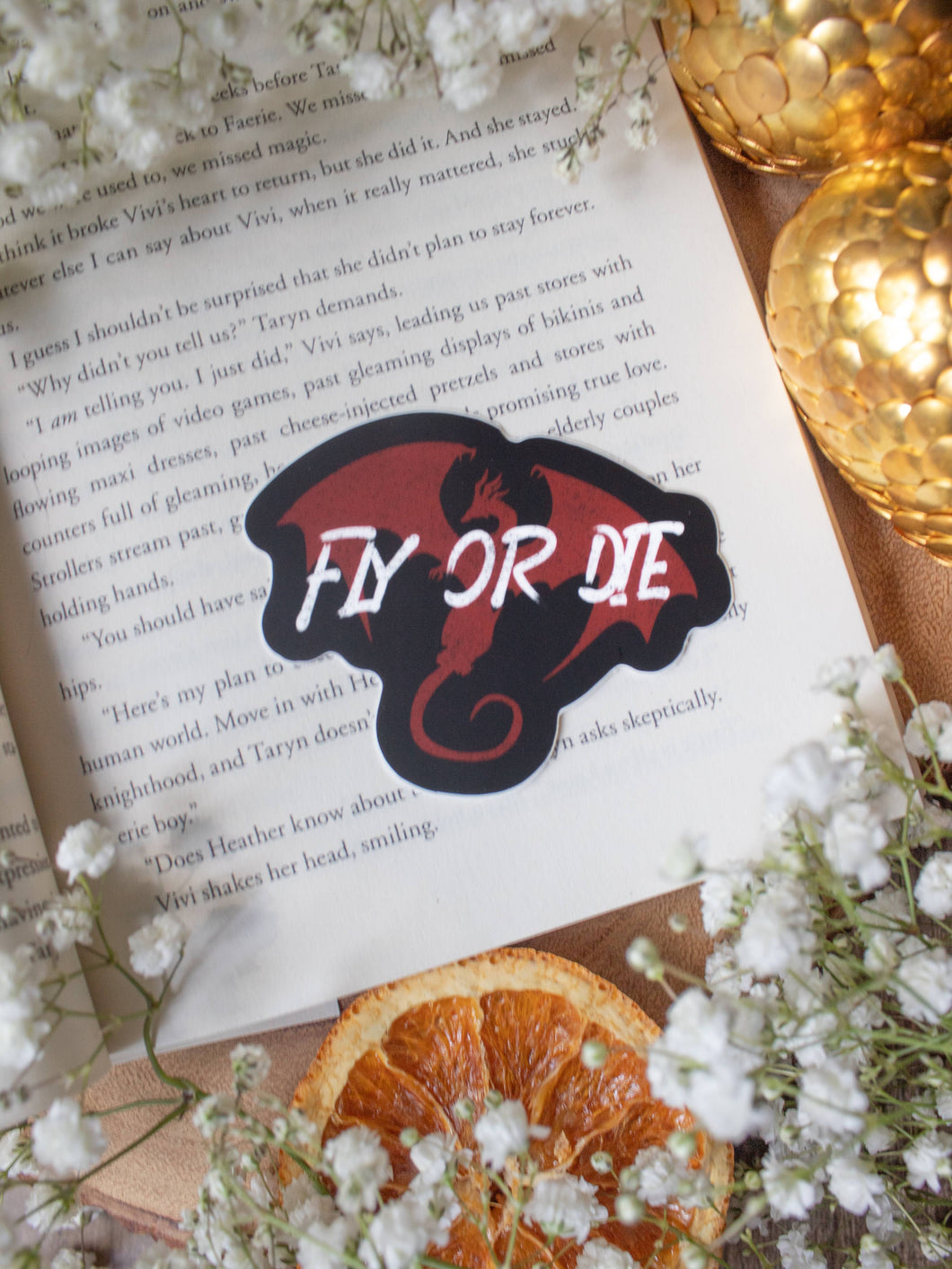 Fourth Wing | Fly or Die Dragon Sticker