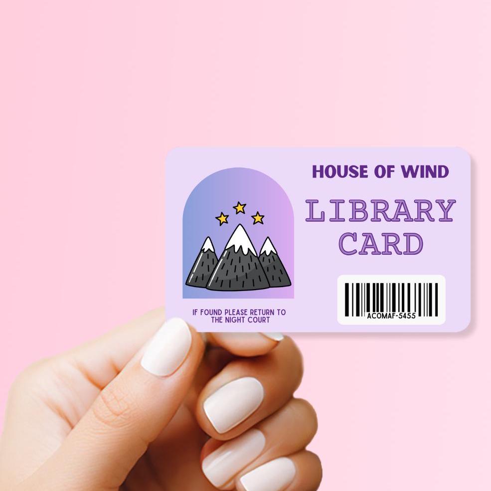 House of Wind Library Card, ACOTAR Sticker