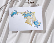Load image into Gallery viewer, Maryland Blue - Watercolor Print
