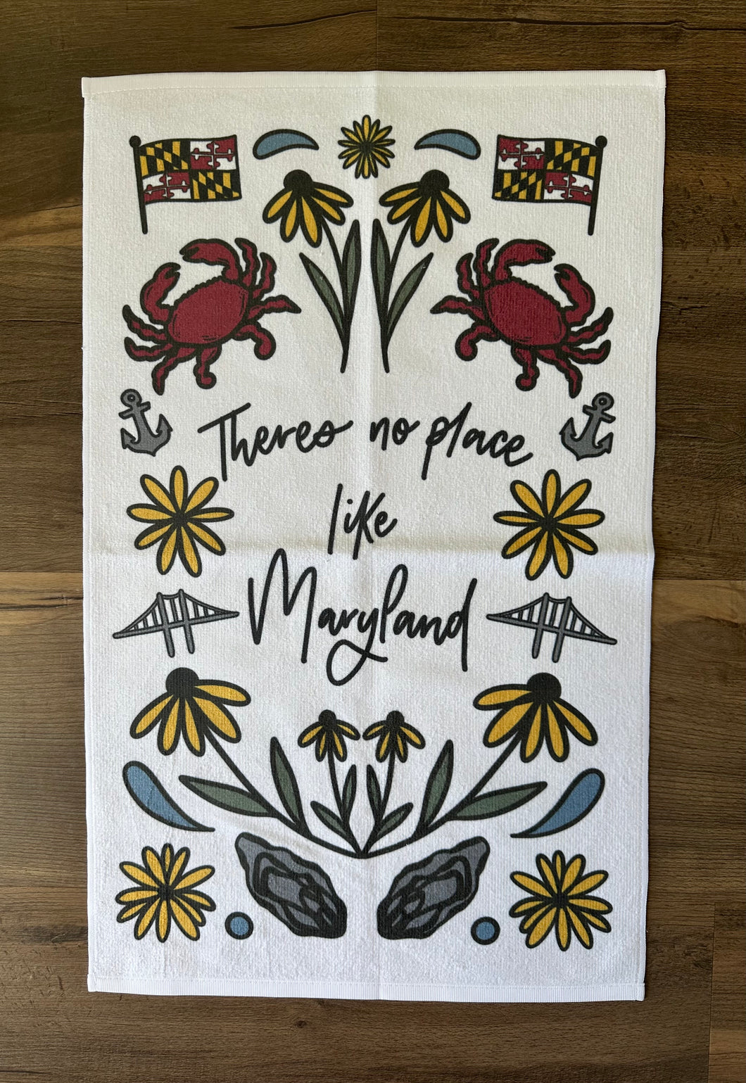 There's No Place Like Maryland Hand Towel