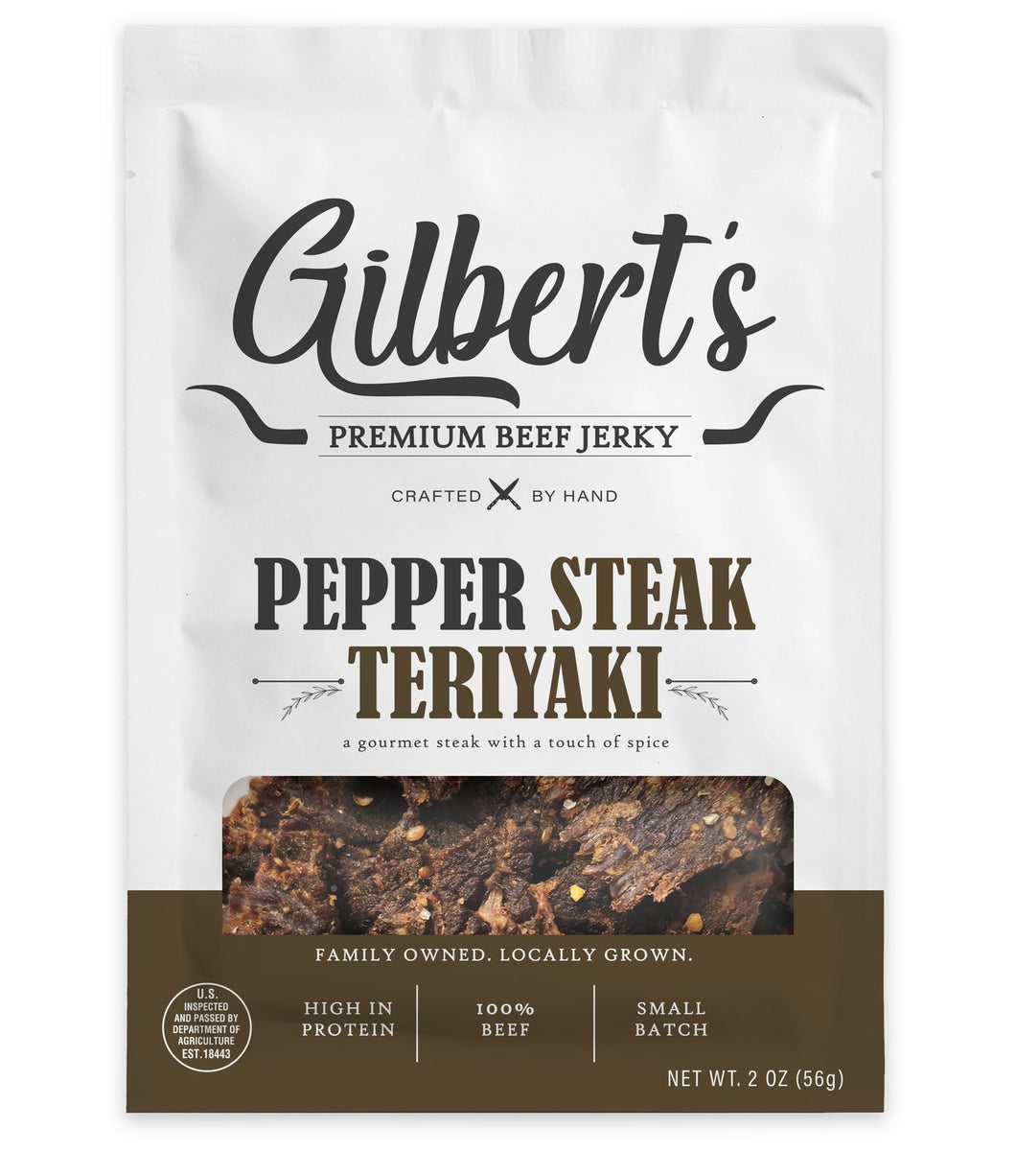 Pepper Steak Teriyaki Jerky- 2oz 