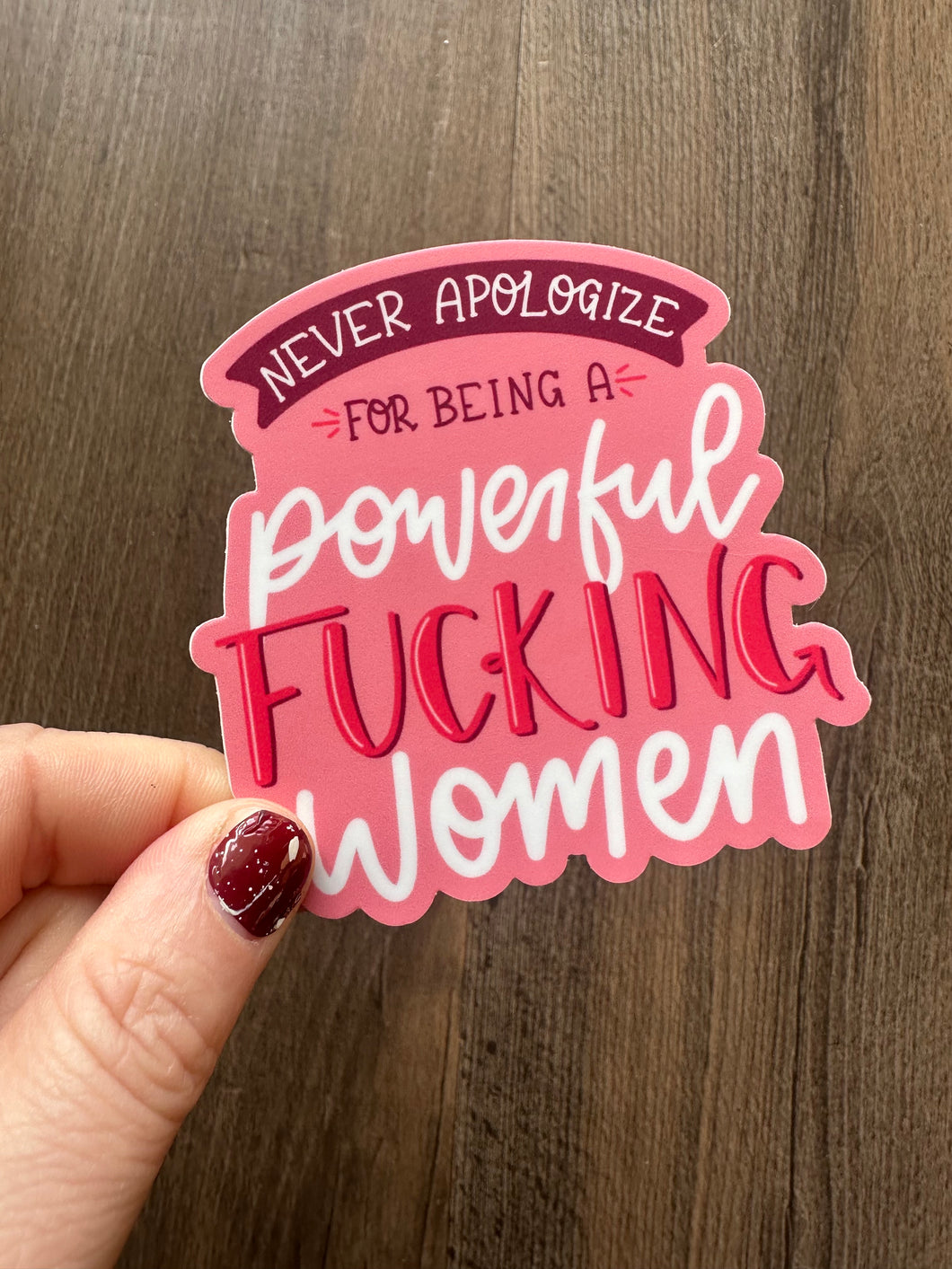 Powerful Fucking Women Sticker