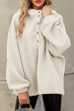 Load image into Gallery viewer, Sherpa Dropped Shoulder Long Sleeve Hoodie
