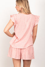 Load image into Gallery viewer, VERY J Ruffle Cap Sleeve Top &amp; Shorts Set
