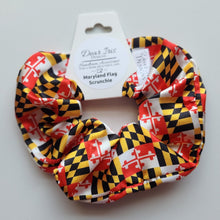 Load image into Gallery viewer, Maryland Flag Satin Scrunchie
