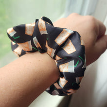 Load image into Gallery viewer, Iced Coffee Scrunchie - Black
