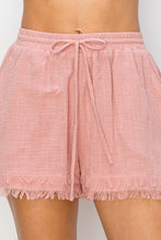 Load image into Gallery viewer, HYFVE Drawstring Cotton Gauze Frayed Shorts

