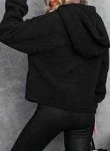 Load image into Gallery viewer, Sherpa Dropped Shoulder Long Sleeve Hoodie
