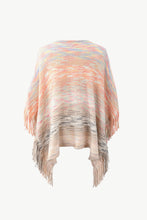 Load image into Gallery viewer, Round Neck Fringe Detail Poncho

