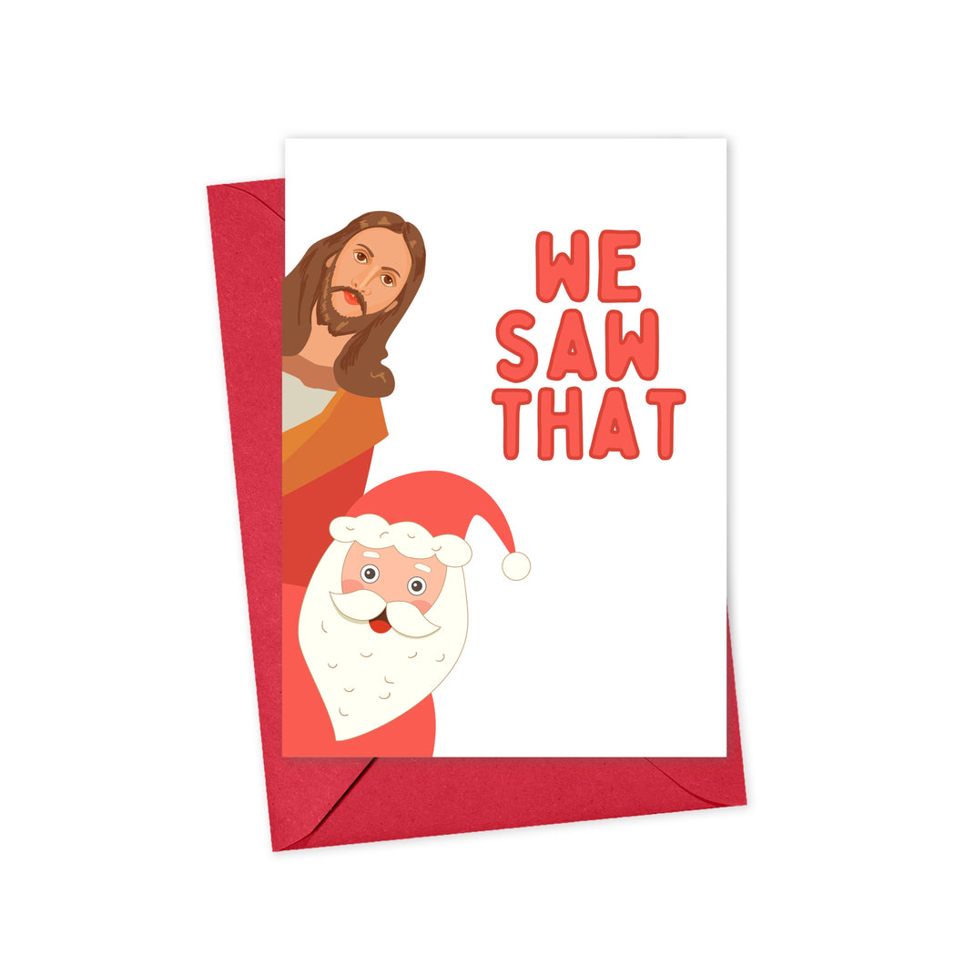 We Saw That Funny Christmas Cards - Holiday Card