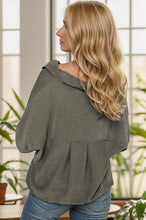 Load image into Gallery viewer, Striped Batwing Sleeve Dropped Shoulder Jacket
