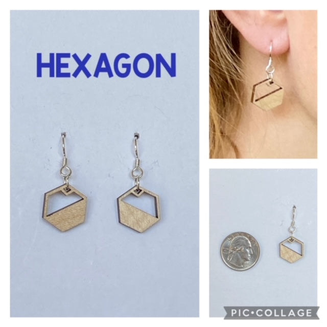 Hexagon Earrings